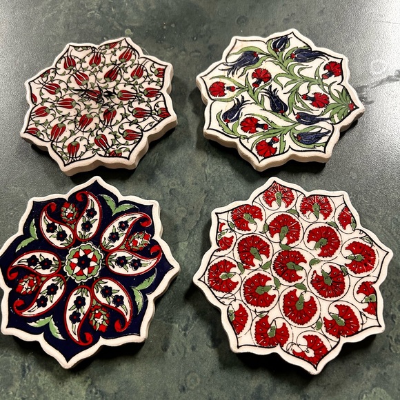 Neiman Marcus Limited Edition Italian Coaster Set of 4 - Picture 1 of 5